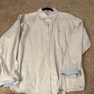 Men's Cream Button-Down Shirt